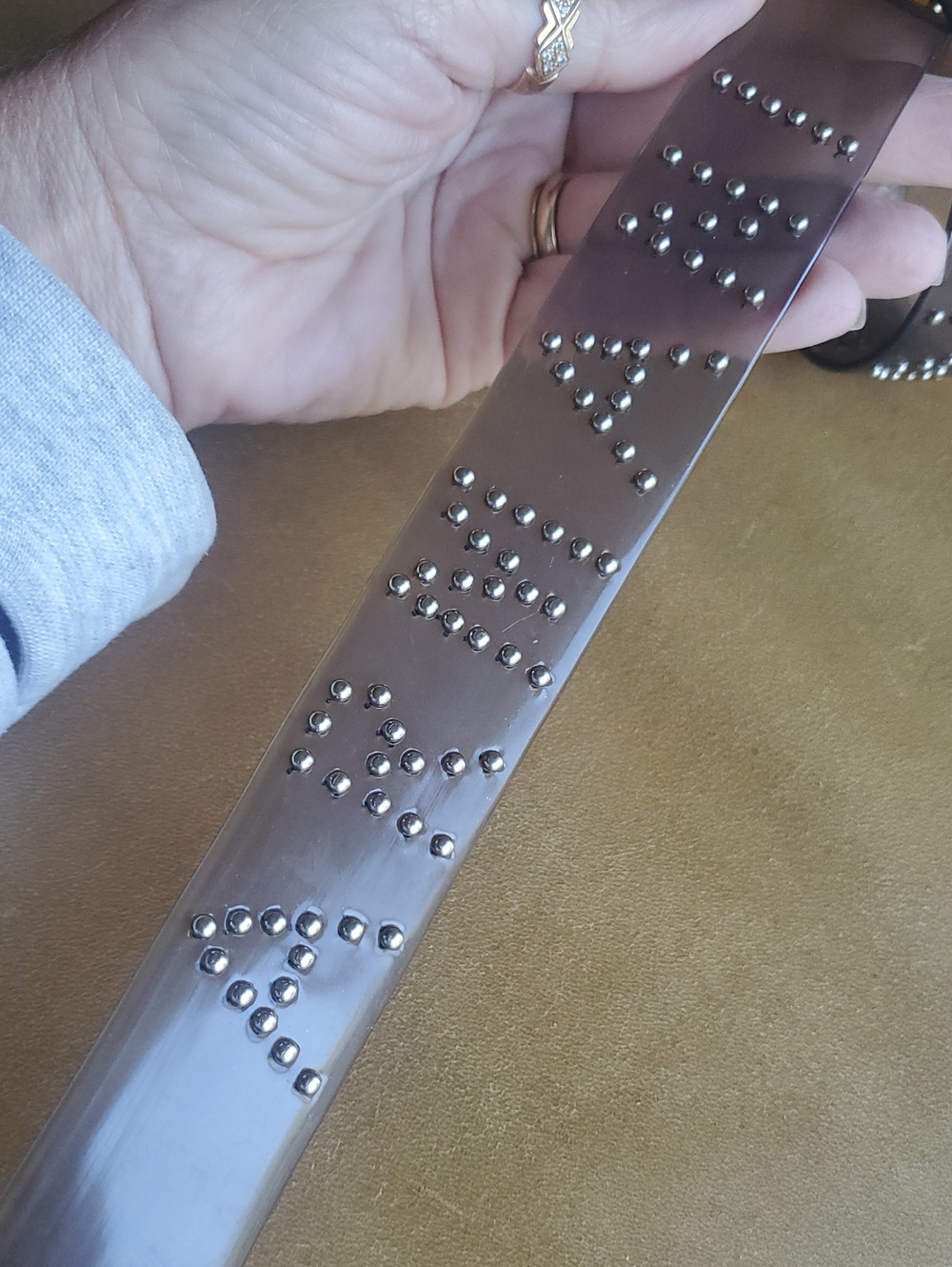 Giorgio Armani Exchange Vintage Transparent Silicone Studded Belt